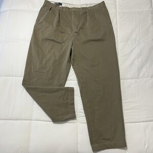 Vintage Polo Ralph Lauren Fit Men's Chino Pants Big & Tall Size 44x34 Khaki Tan